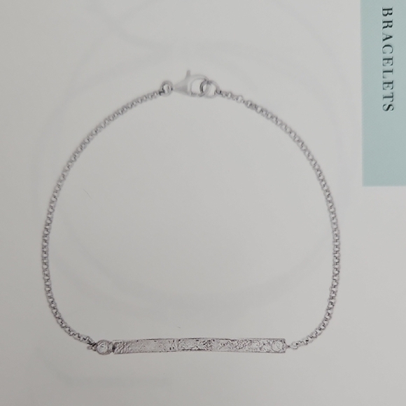 Silpada Silver Chain Bracelet with Bar - Picture 1 of 5
